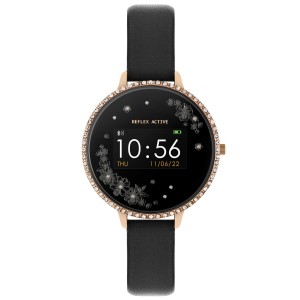 Reflex Active, Black Strap, Black Floral Stone Set Series 03 (RA03-2078)